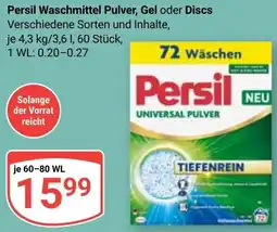 Globus Persil Waschmittel Pulver, Gel oder Discs Angebot