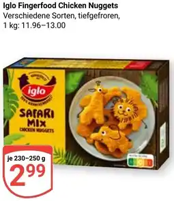 Globus Iglo Fingerfood Chicken Nuggets Angebot