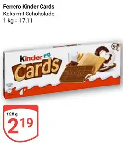 Globus Ferrero Kinder Cards Angebot