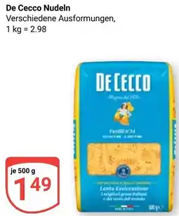 Globus De Cecco Nudeln Angebot