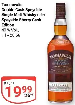 Globus Tamnavulin Double Cask Speyside Single Malt Whisky oder Speyside Sherry Cask Edition Angebot