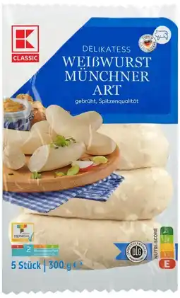 Kaufland K-Classic Weißwurst Münchner Art Angebot