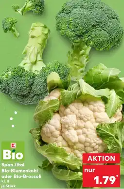 Kaufland Span./ital. Bio-Blumenkohl oder Bio-Broccoli Angebot