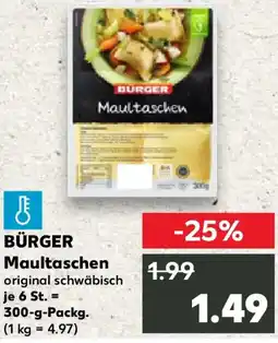 Kaufland BURGER Maultaschen Angebot