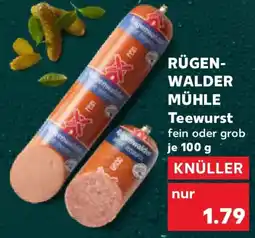 Kaufland RÜGEN- WALDER MÜHLE Teewurst Angebot