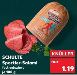 Kaufland SCHULTE Sportler-Salami Angebot