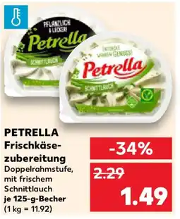 Kaufland PETRELLA Frischkäse zubereitung Angebot