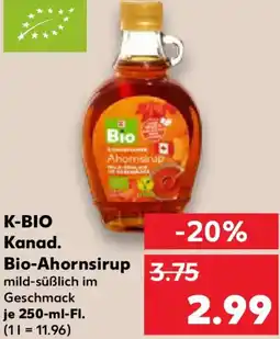 Kaufland K-BIO Kanad. Bio-Ahornsirup Angebot