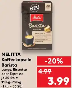 Kaufland MELITTA Kaffeekapseln Barista Angebot