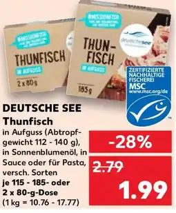 Kaufland DEUTSCHE SEE Thunfisch Angebot