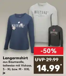 Kaufland MUSTANG Langarmshirt Angebot