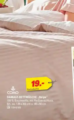 Höffner COMO damast-bettwäsche „stripe" Angebot