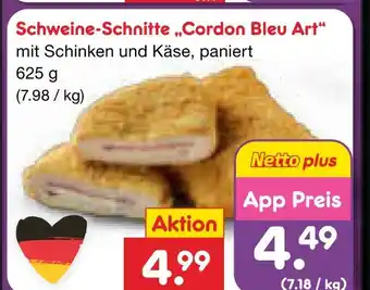 Netto Marken-Discount Schweine-schnitte 'cordon bleu art' Angebot