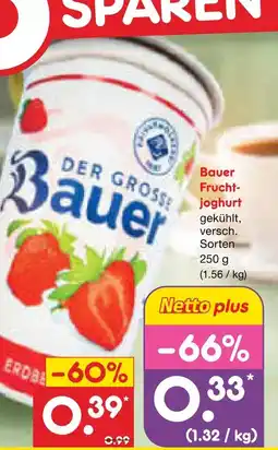Netto Marken-Discount Bauer fruchtjoghurt Angebot