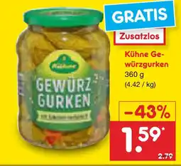 Netto Marken-Discount Kühne gewürzgurken Angebot