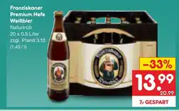 Netto Marken-Discount Franziskaner premium hefe weißbier naturtrüb Angebot