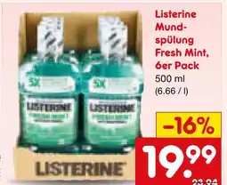 Netto Marken-Discount Listerine mundspülung fresh mint Angebot