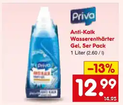 Netto Marken-Discount Priva anti-kalk wasserenthärter gel Angebot