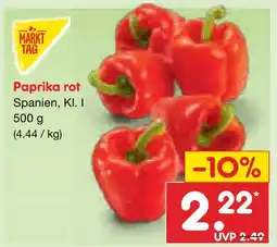 Netto Marken-Discount Markttag paprika rot Angebot