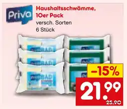 Netto Marken-Discount Priva haushaltsschwämme Angebot