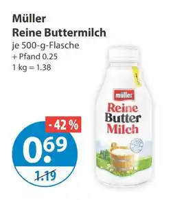 V Markt Müller reine buttermilch Angebot