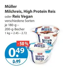 V Markt Müller milchreis Angebot