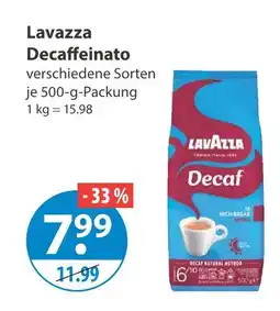 V Markt Lavazza decaffeinato Angebot