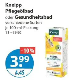 V Markt Kneipp pflegeölbad Angebot