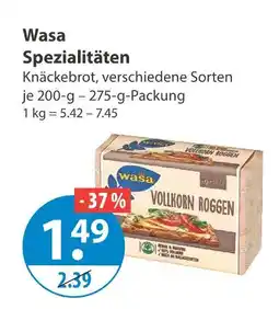 V Markt Wasa spezialitäten knäckebrot Angebot