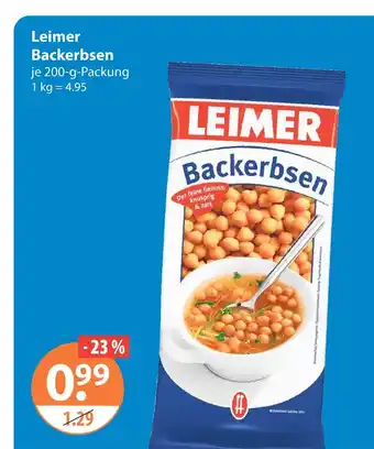 V Markt Leimer backerbsen Angebot