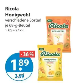 V Markt Ricola honigwohl Angebot