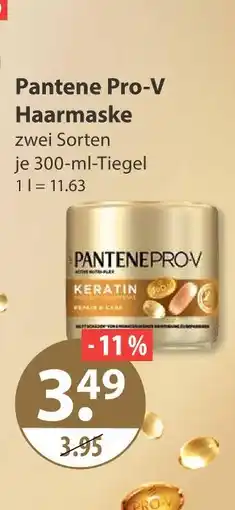 V Markt Pantene pro-v haarmaske keratin Angebot