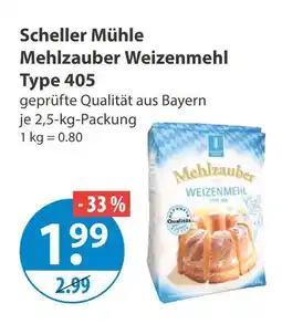 V Markt Scheller mühle mehlzauber weizenmehl type 405 Angebot