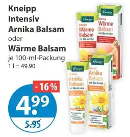 V Markt Kneipp intensiv arnika balsam Angebot