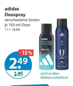 V Markt Adidas deospray Angebot