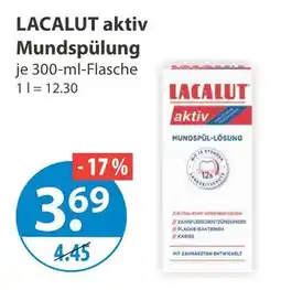 V Markt Lacalut aktiv mundspülung Angebot