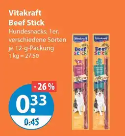 V Markt Vitakraft beef stick Angebot