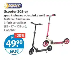 V Markt Best sporting scooter 205-er grau / schwarz Angebot