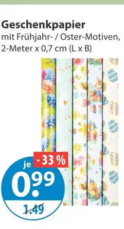 V Markt Geschenkpapier Angebot