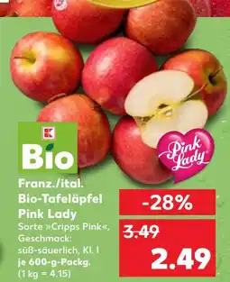 Kaufland Pink lady franz./ital. bio-tafeläpfel Angebot