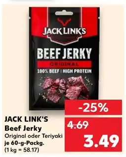 Kaufland Jack link's beef jerky original Angebot