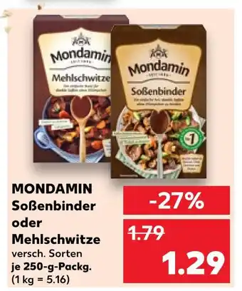 Kaufland Mondamin soßenbinder Angebot
