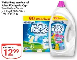 Globus Weißer Riese Waschmittel Pulver, Flüssig oder Caps Angebot