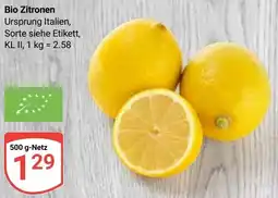 Globus Bio Zitronen Angebot