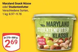 Globus Maryland Snack Nüsse oder Studentenfutter Angebot