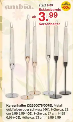 Möbelzentrum Pforzheim Ambia home kerzenhalter Angebot
