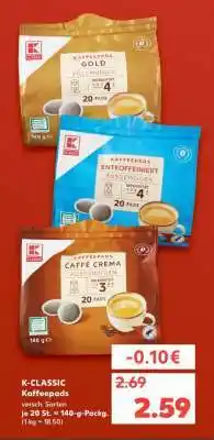 Kaufland K-CLASSIC Kaffeepads Angebot