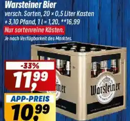 Simmel Warsteiner Bier Angebot