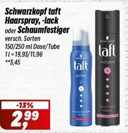 Simmel Schwarzkopf taft Haarspray,-lack oder Schaumfestiger Angebot