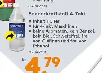 Globus Baumarkt HERCUTEC Sonderkraftstoff 4-Takt Angebot